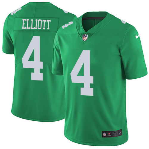 Nike Eagles #4 Jake Elliott Green Youth Stitched NFL Limited Rush Jersey